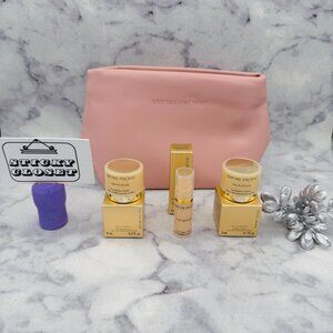Amore Pacific Time Response Set-Pink Pouch,Serum,Rich Eye Cream-4pc-BOXED-NEW